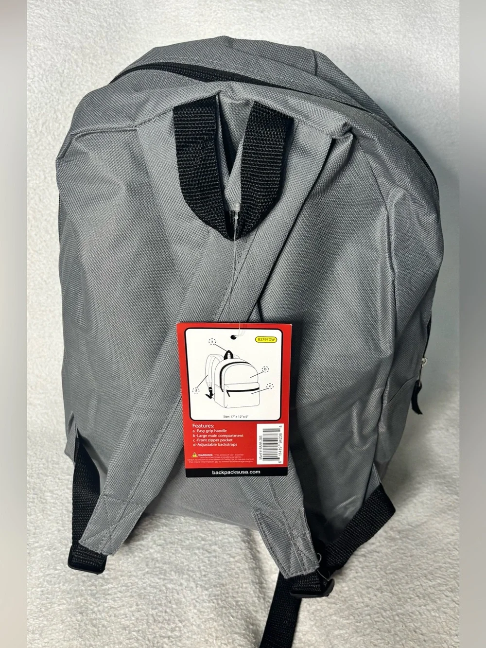 Moda West Gray Everyday Men's Backpack
